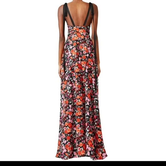 Goen J US Sz 6 floral dress flower print gown - Picture 3 of 6